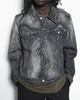 CAMPERLAB Distorted Print Denim Jacket - Black and Grey - Thumbnail 5