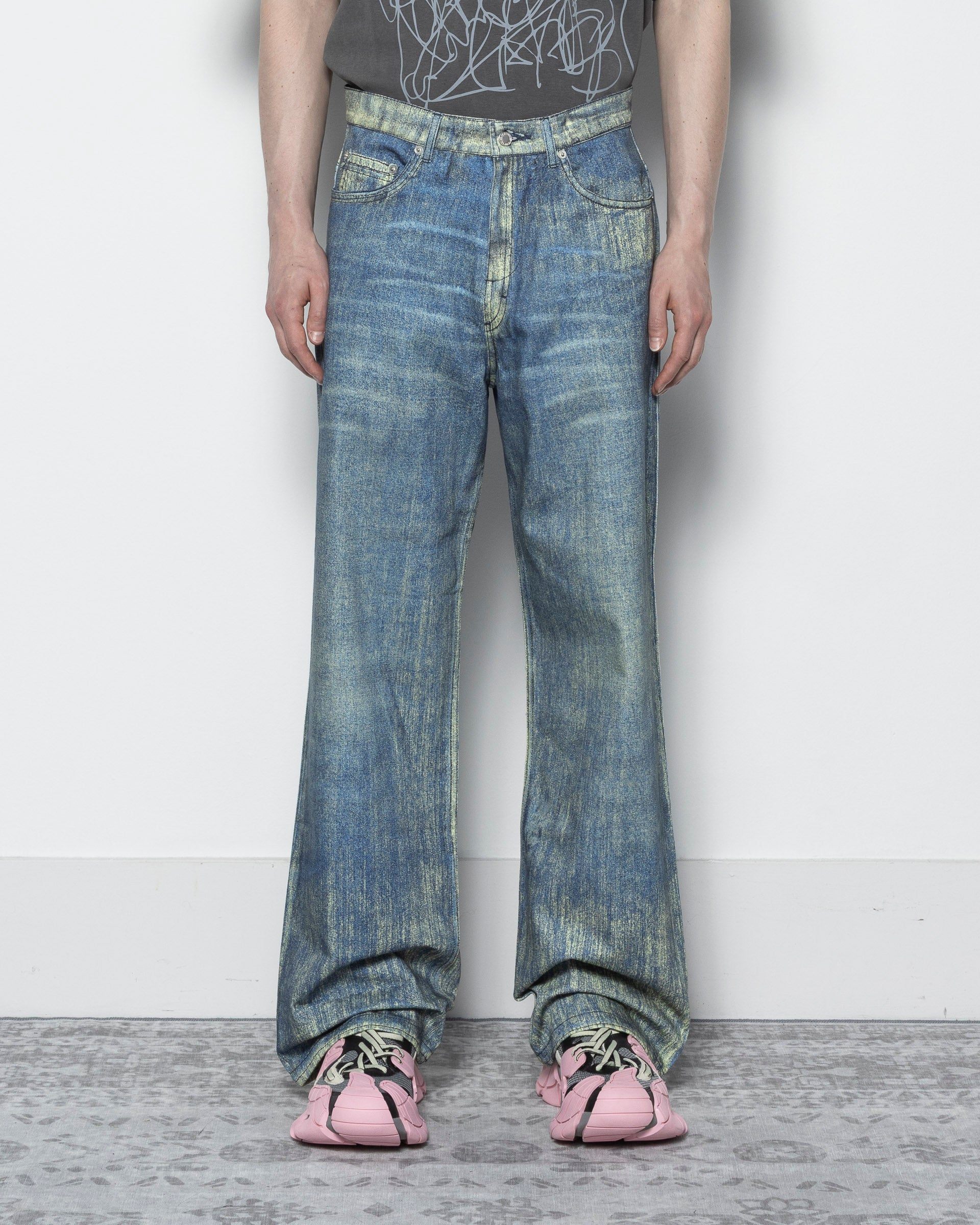 パンツ camper lab Sand Blue Paint Print Denim CAMPERLAB Paint Denim Jeans - Sand Blue | Garmentory