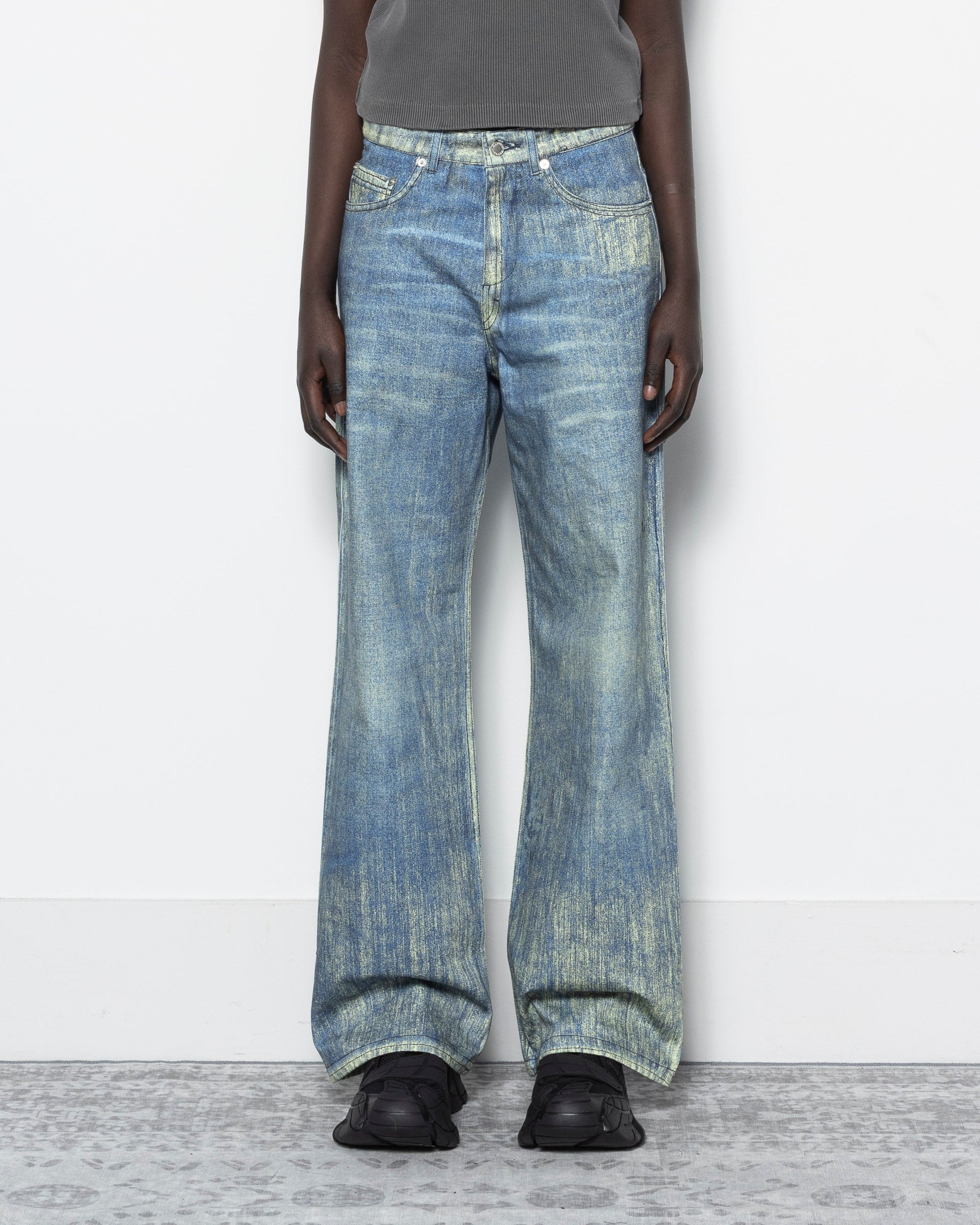 パンツ camper lab Sand Blue Paint Print Denim CAMPERLAB Sand Blue Paint Print Denim Jeans - AU00022-002 | REVERSIBLE