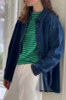 Le Bon Shoppe Owen Shirt - Dark Denim - Thumbnail 9