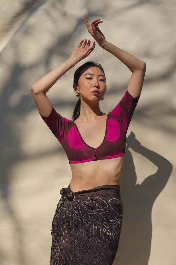 Abacaxi Stretchy Sari Blouse Abacaxi Stretchy Sari Blouse