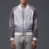 Garciavelez Black Palm Raglan Bomber Jacket - Thumbnail 1