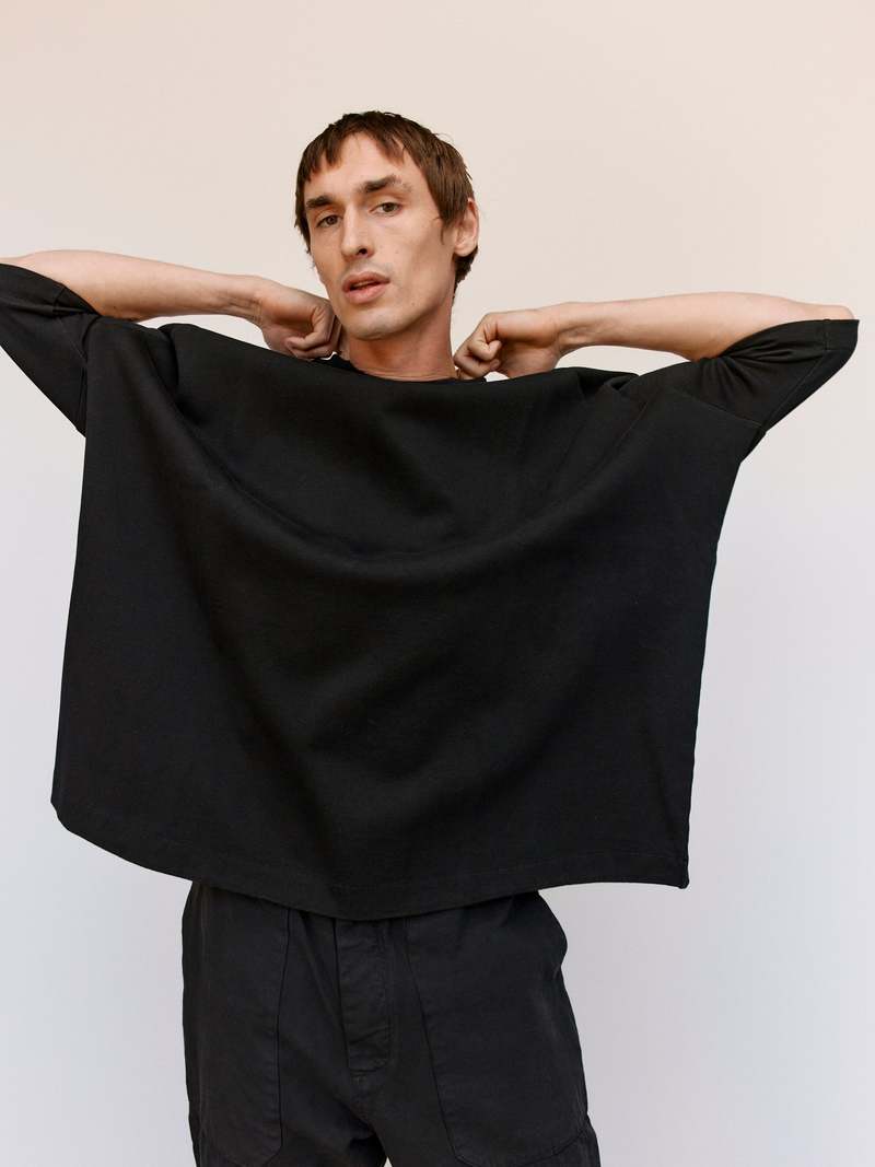 CASEY CASEY ODEM T-SHIRT Mサイズ　ブラック CASEY CASEY / ケイシ―ケイシー】ODEM T-SHIRT（Tシャツ