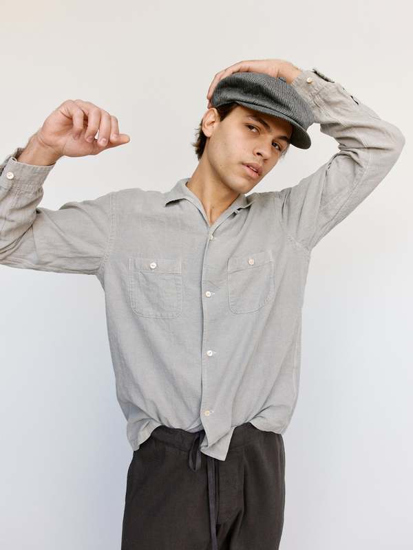 Taiga Takahashi Lot.102 Sir Guy Shirt - Charcoal Dyed Gray