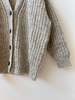Happy French Gang Gaston Undyed Alpaca Cardigan - Silver - Thumbnail 12