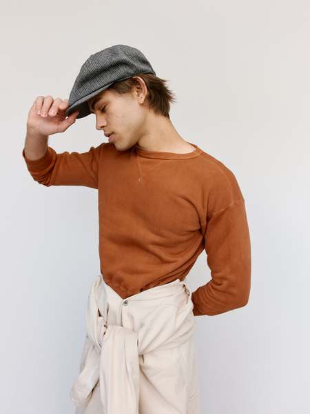 Taiga Takahashi US Naval Hat - Mud Dyed Brown | Garmentory