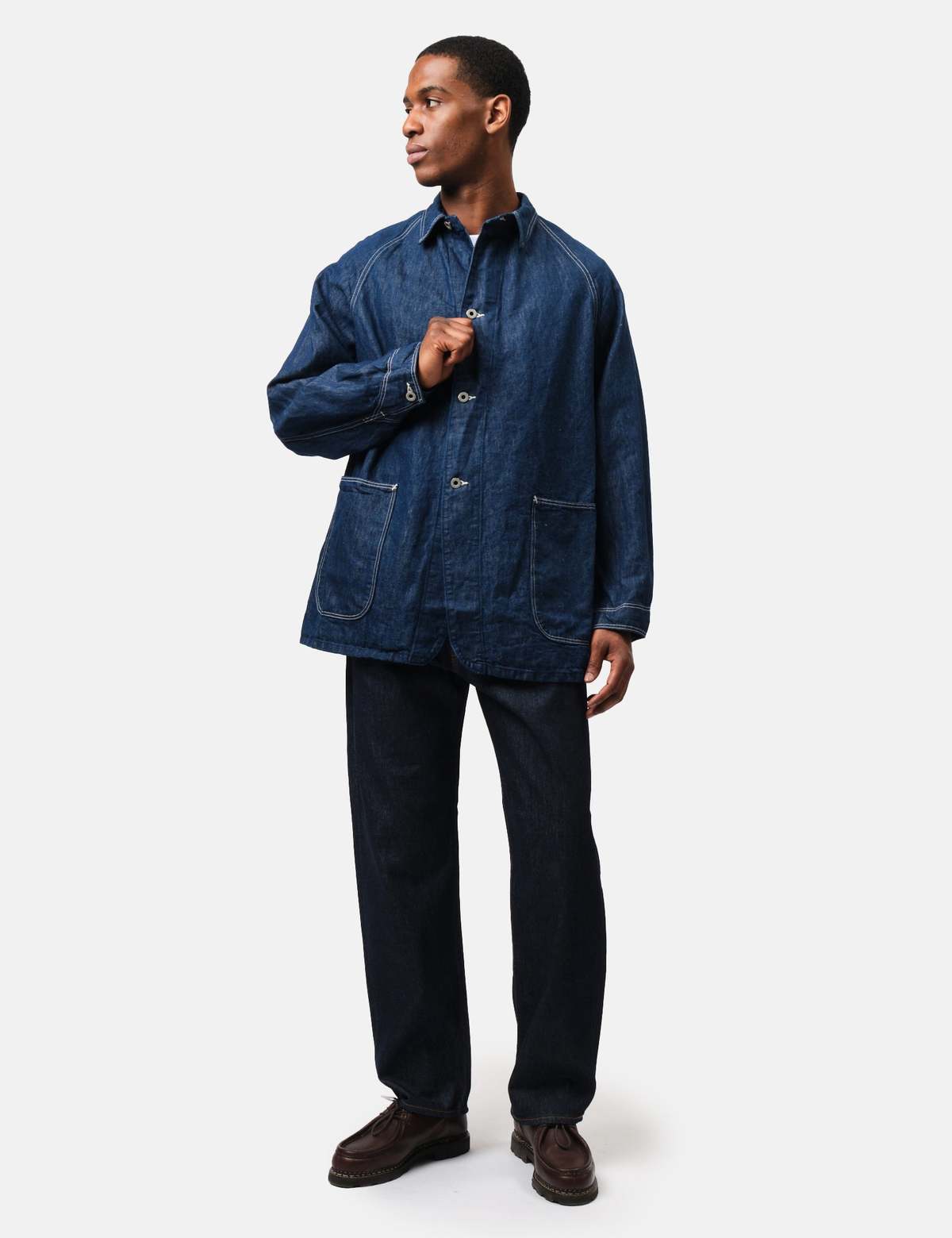 orSlow WWII Denim Coverall Jacket - Blue | Garmentory