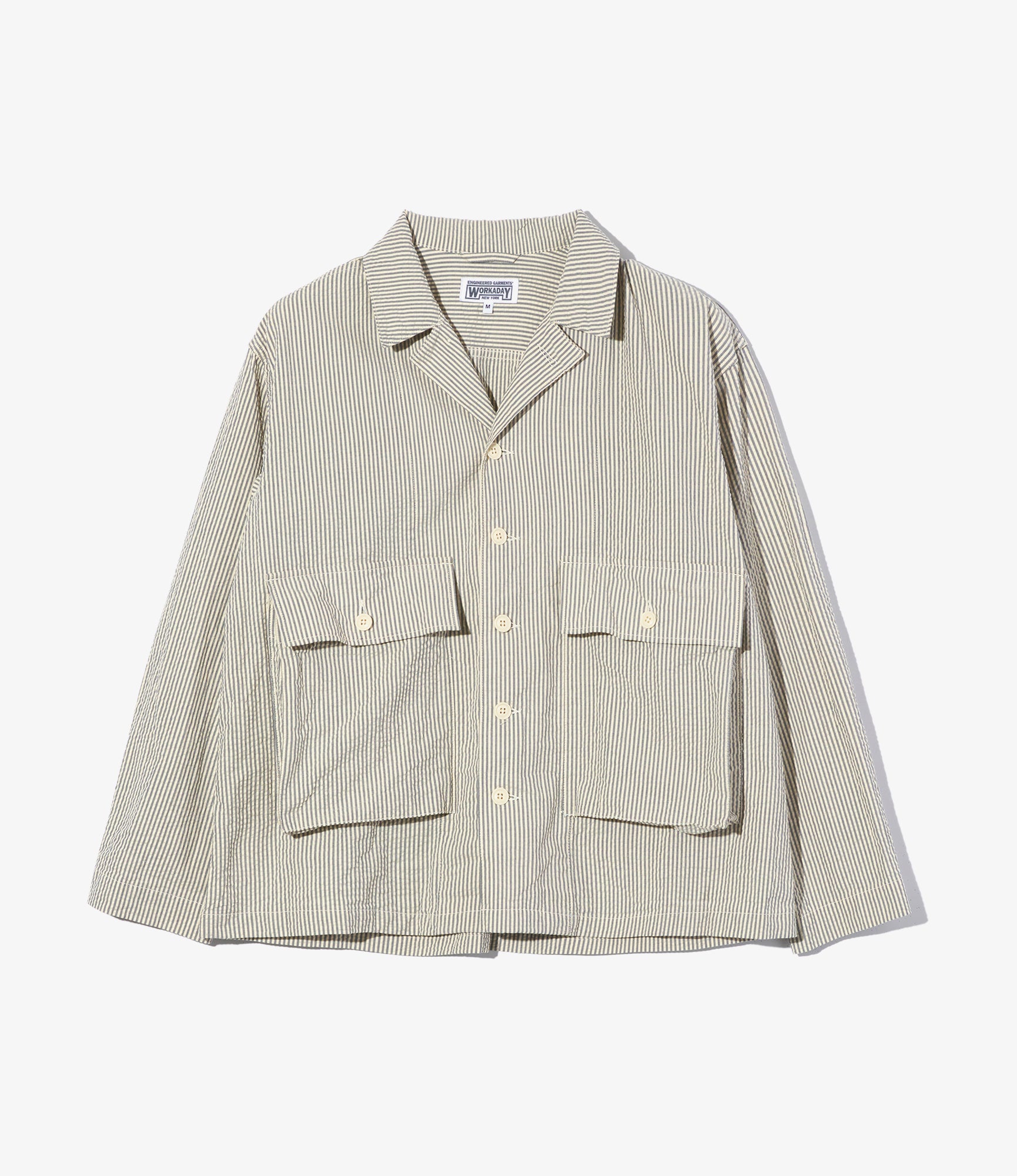 Engineered Garments Workaday Sea Bees Jacket - Navy/Natural Cotton