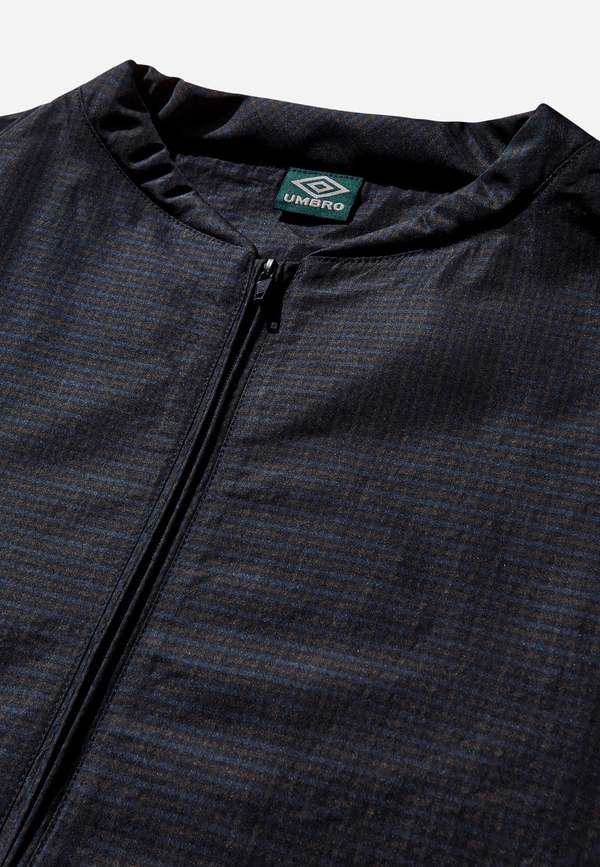 Umbro Check Bomber Jacket - Navy/Dark Brown | Garmentory