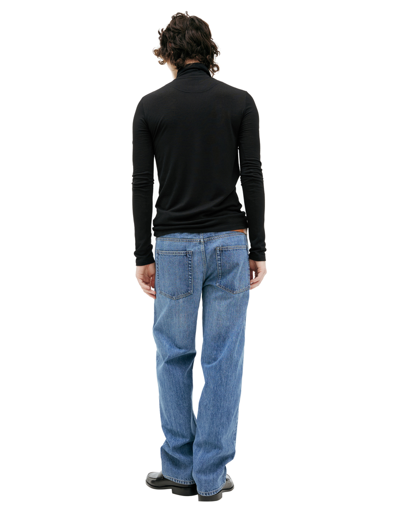 トップス jilsander + turtle neck black JIL SANDER Oversized ribbed wool turtleneck sweater | NET-A