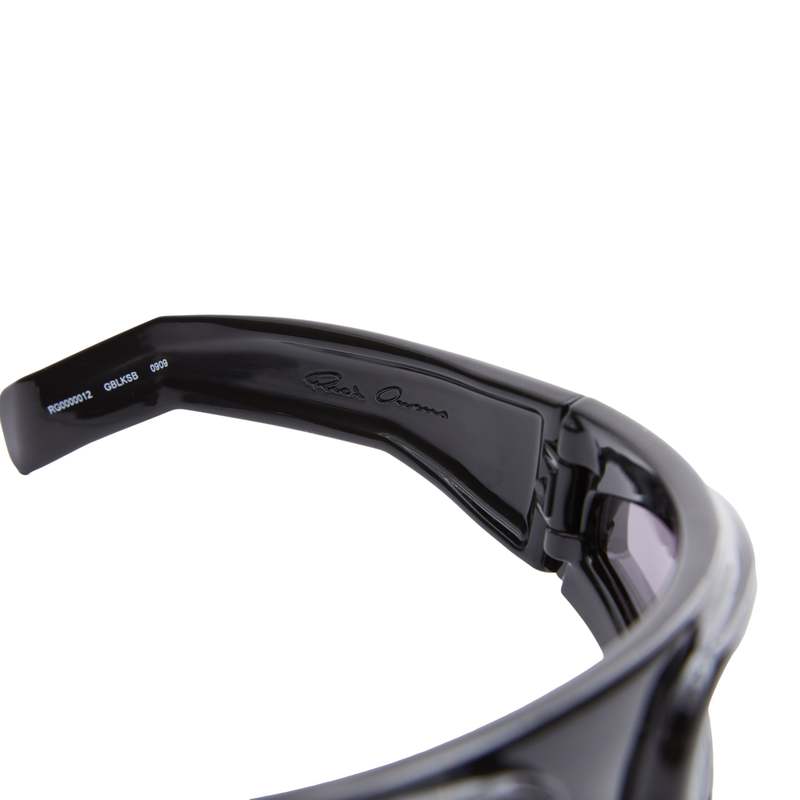 Rick Owens Shiny Ride Sunglasses - Black