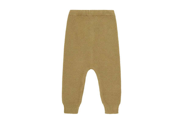 Kids Vild House of Little Organic Knit Trousers - Beige/Orange Plant Dye Kids Vild House of Little Organic Knit Trousers - Beige/Orange Plant Dye