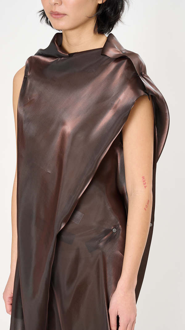 Issey Miyake Eau Dress - Nasu Brown | Garmentory
