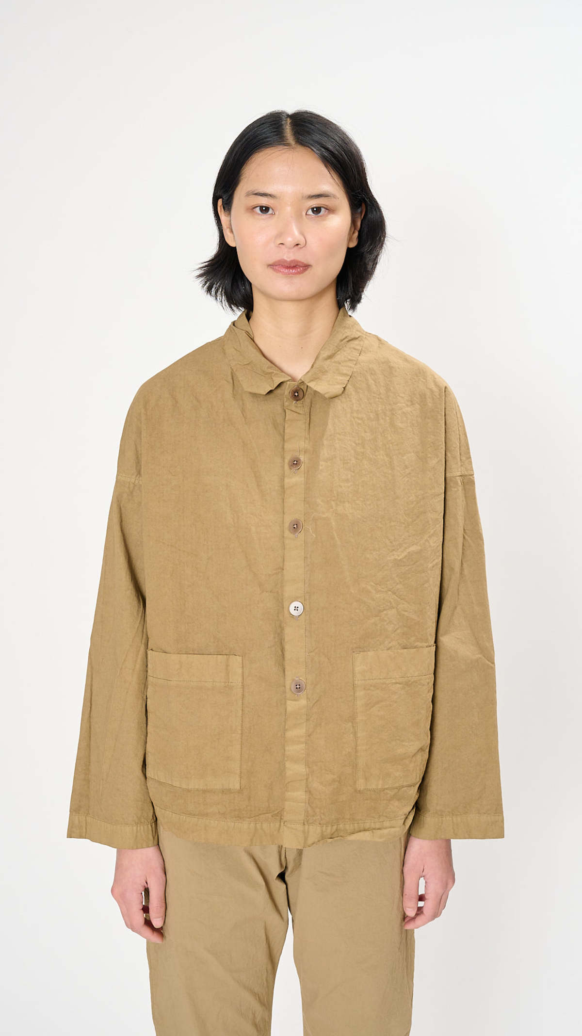 Album di Famiglia Over Shirt CC Jacket - Gold | Garmentory