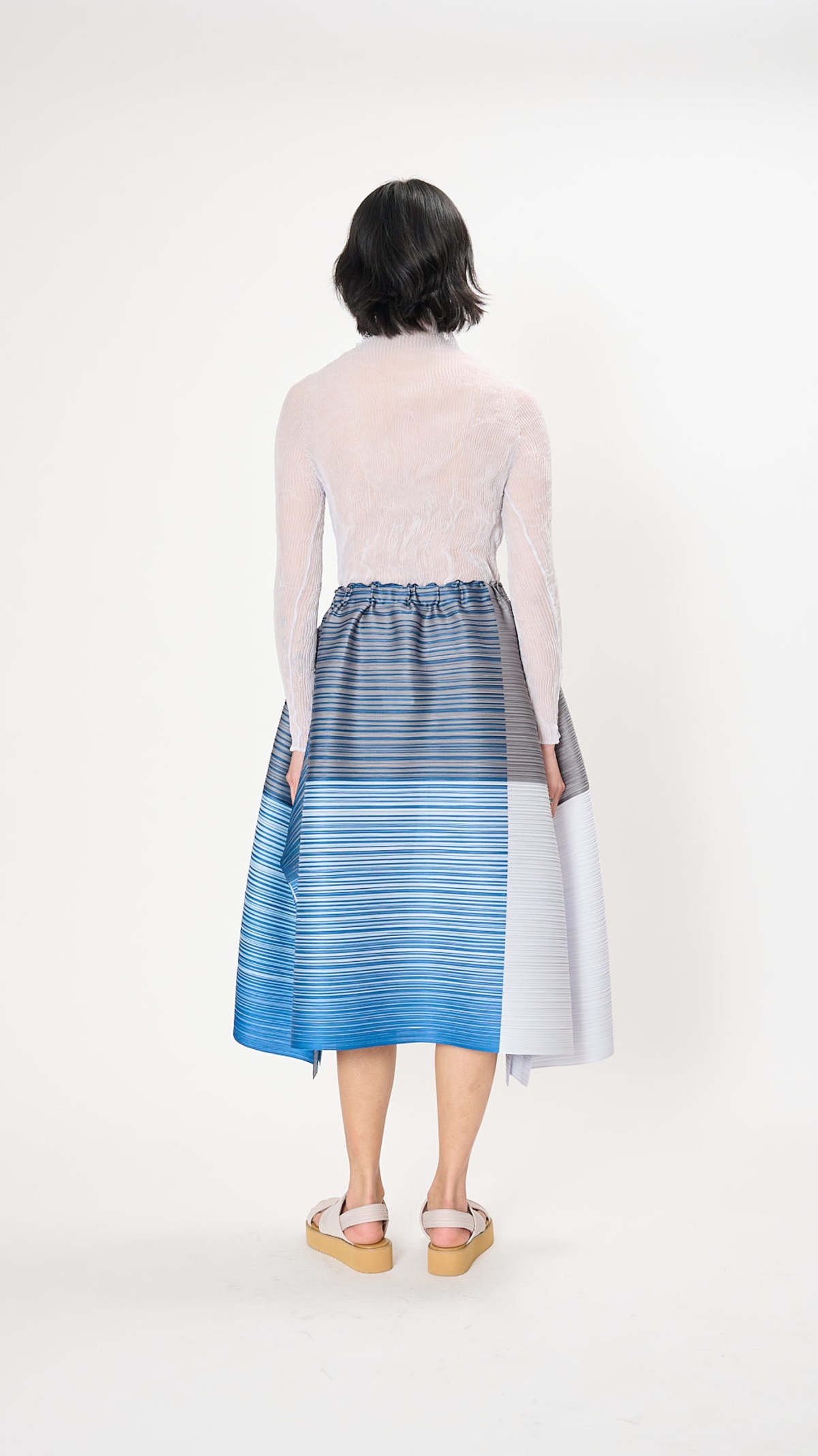 Pleats Please by Issey Miyake Photon Bounce Skirt - Gray | Garmentory