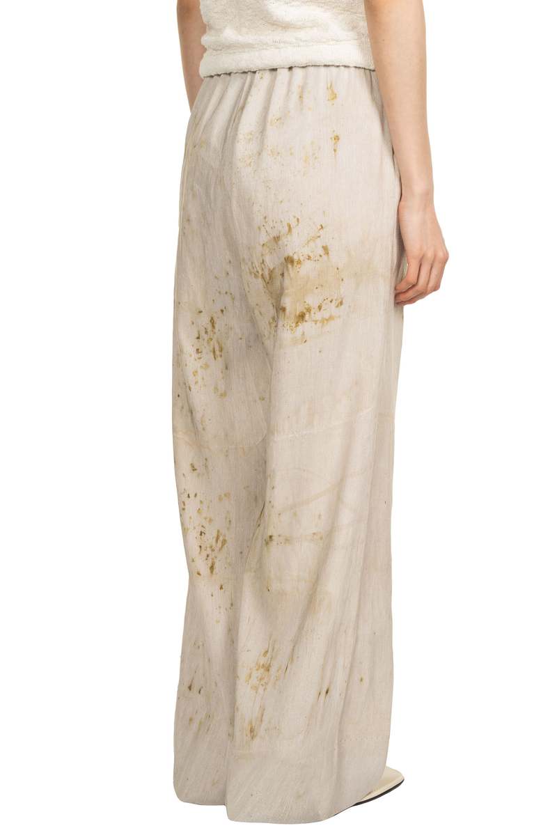 Mute Dance Dyed Linen and Silk Trousers - Hoary