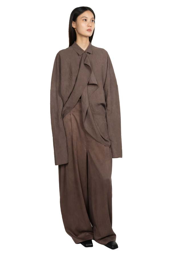 YEHUAFAN Rose Violet Shirt - Rose Violet