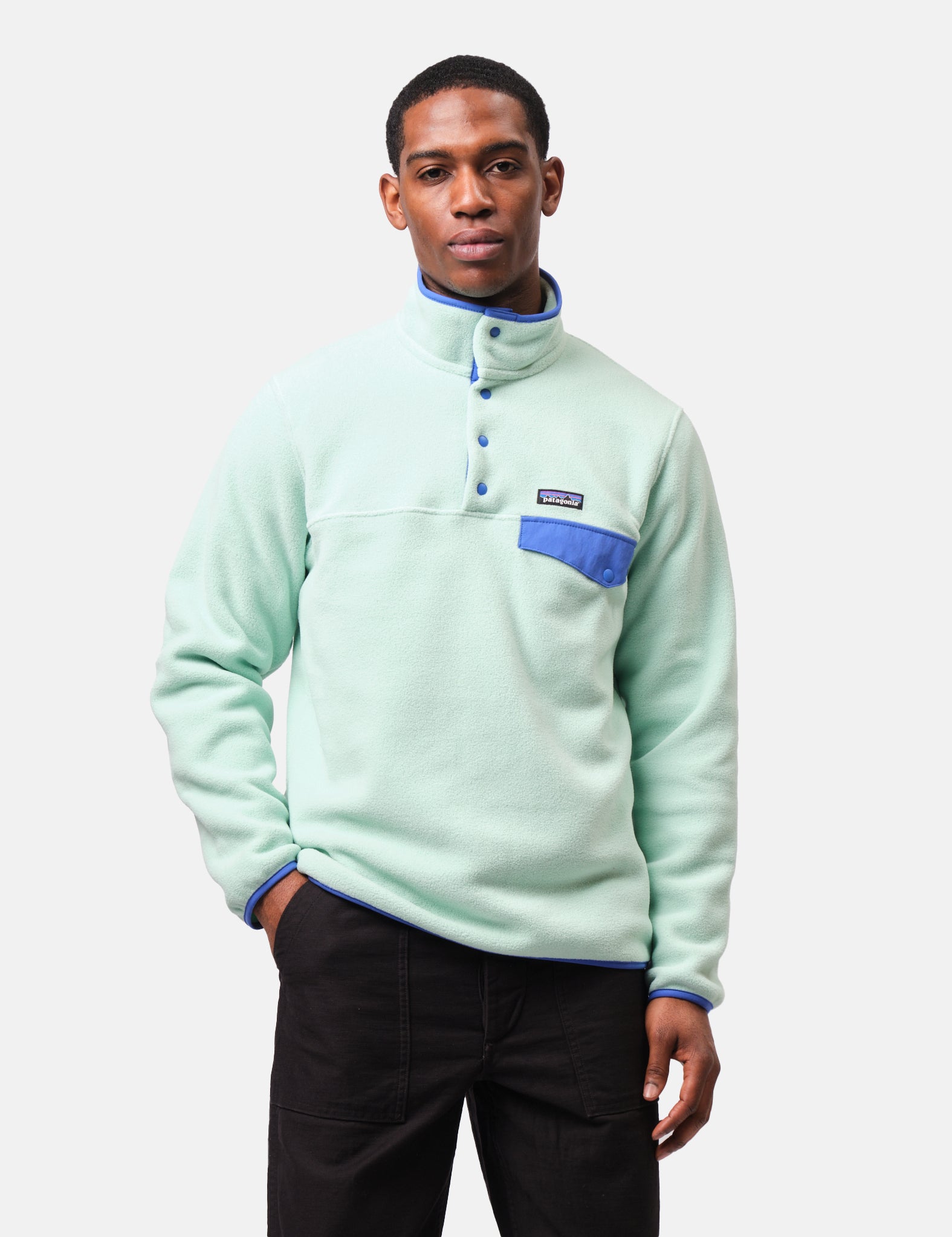 Patagonia LW Synch Snap-T Pullover - Rinsed Green | Garmentory