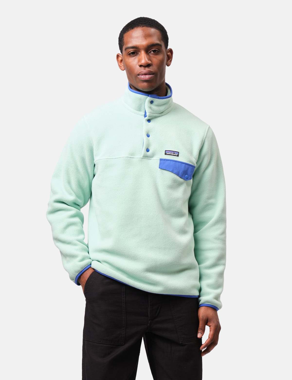 Patagonia LW Synch Snap-T Pullover - Rinsed Green | Garmentory