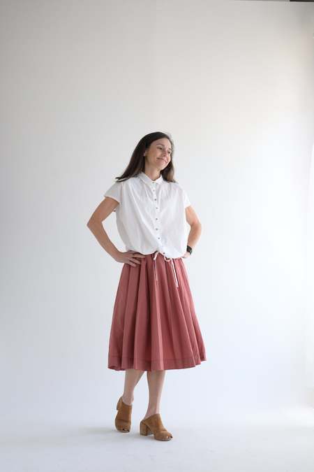 新品ALBUM DI FAMIGLIA ☆今期限定PLEATED SKIRT Namu Shop - Album di Famiglia Pleated Long Skirt TC - Brown