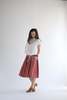 Album di Famiglia Pleated Skirt - Coral - Thumbnail 2
