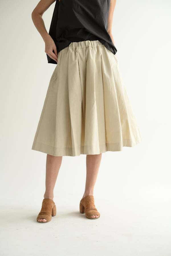 Album di Famiglia Pleated Skirt - Stone | Garmentory