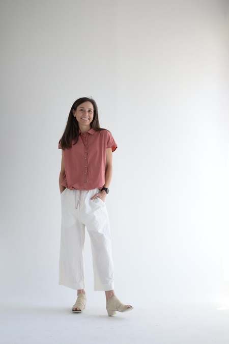 Album di Famiglia Drawstring Tank Top TC - Navy | Garmentory