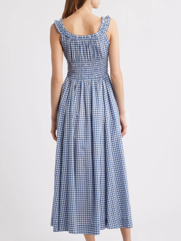 white christmas dresses Emmaretta Gingham Midi Dress – Petite Chérie main image 0