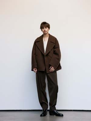 Lemaire Dispatch Peacoat - Brown | Garmentory