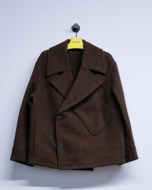 Lemaire Dispatch Peacoat - Brown | Garmentory