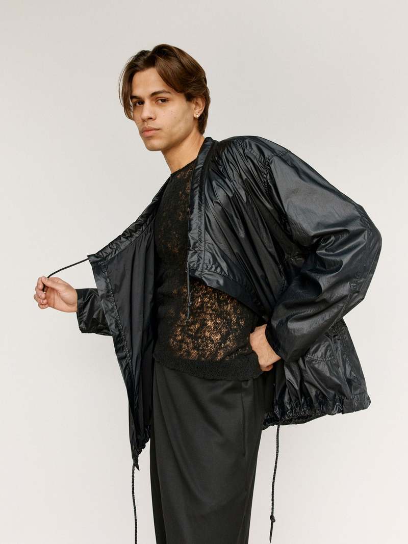 Gabriela Coll Garments NO.313 Technical Short Jacket - Black