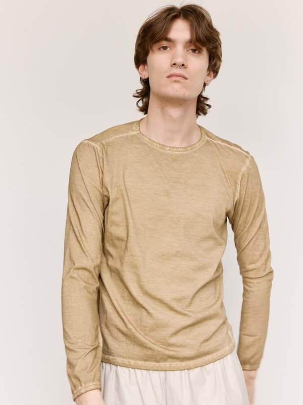 Gabriela Coll Garments NO.87 Long Sleeve T-Shirt - Off Green