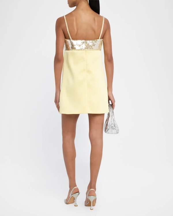 RETROFTE Lark Embroidered Dress - Yuzu