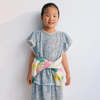 KIDS The New Society Melina Dress - Peony Powder Blue Print - Thumbnail 3