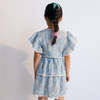 KIDS The New Society Melina Dress - Peony Powder Blue Print - Thumbnail 4