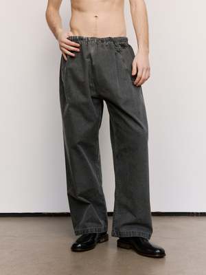 Gabriela Coll Garments NO.287 Flap Pocket Trousers - Washed Black