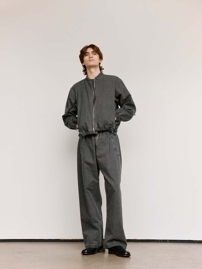 Gabriela Coll Garments NO.306 Washed Black Canvas Six Zipper