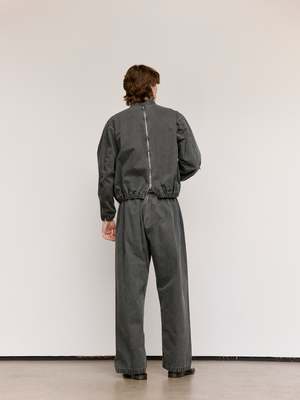 Gabriela Coll Garments NO.306 Washed Black Canvas Six Zipper