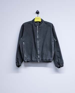 Gabriela Coll Garments NO.306 Washed Black Canvas Six Zipper