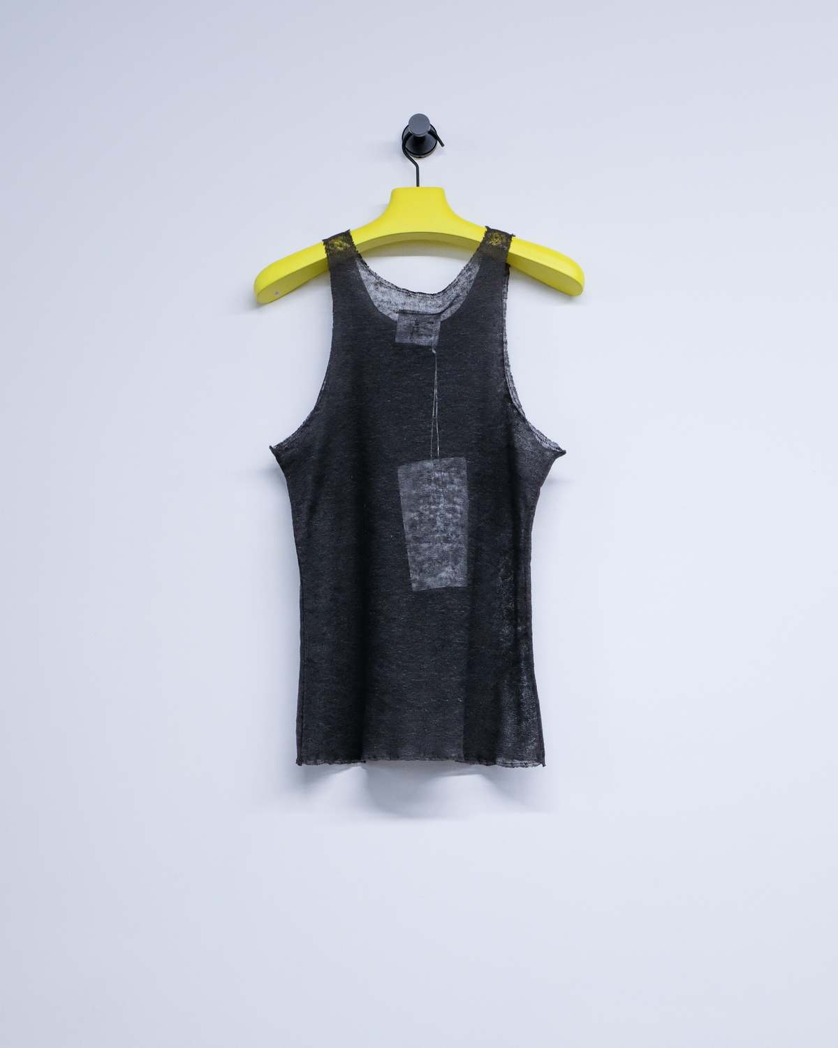 Gabriela Coll Garments NO.73 Linen Jersey Top - Washed Black