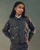 The Great. Garage Jacket with Daisy Embroidery - Slate - Thumbnail 1
