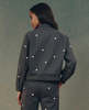 The Great. Garage Jacket with Daisy Embroidery - Slate - Thumbnail 4