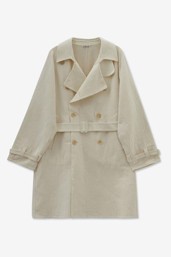 Auralee Trench Coat - Ivory