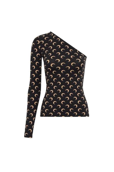 MARINE SERRE Tunic Top - Black | Garmentory