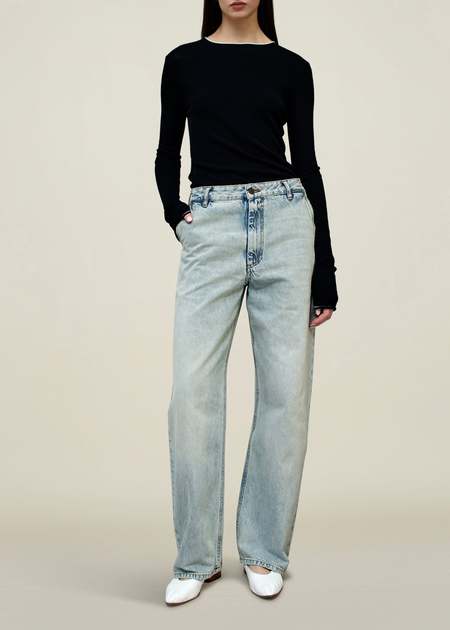 Kallmeyer Deep Pocket Wide Jean - Salt White | Garmentory