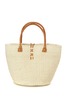 Swahili | AFRICAN MODERN Classic Natural Sisal Handbag - Thumbnail 2