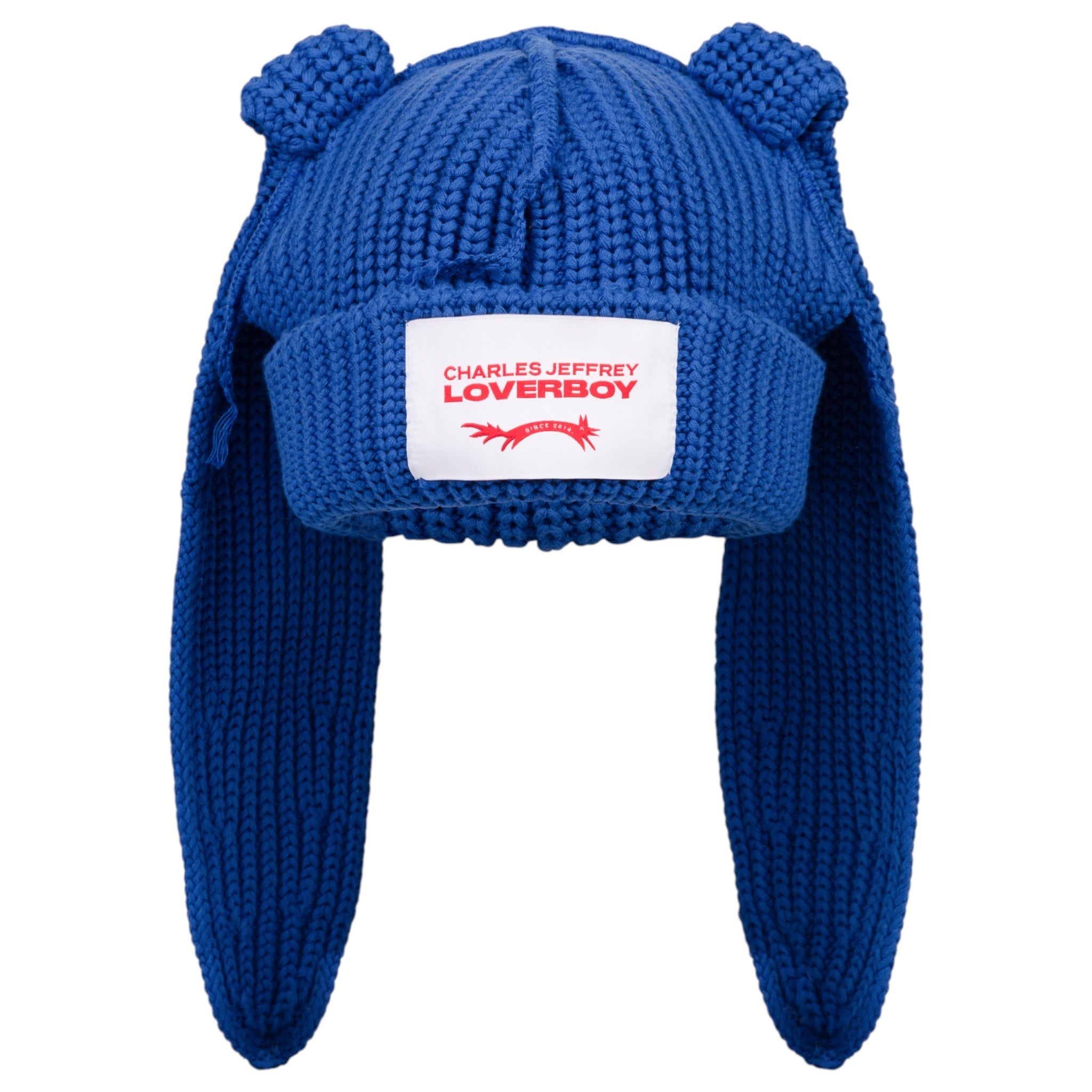 Charles Jeffrey Loverboy Chunky Rabbit Beanie - Blue | Garmentory