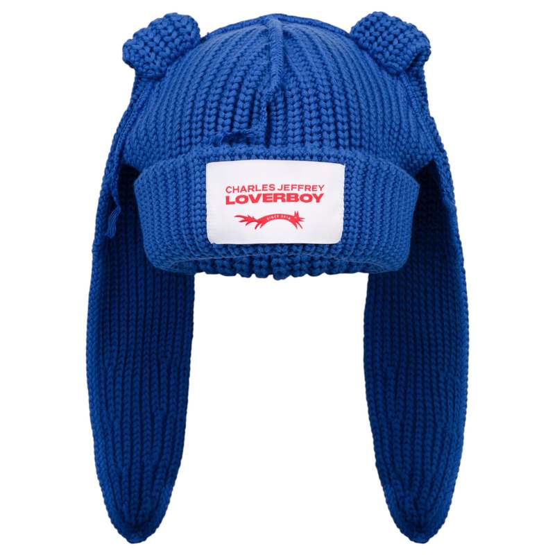 Charles Jeffrey Loverboy Chunky Rabbit Beanie - Blue