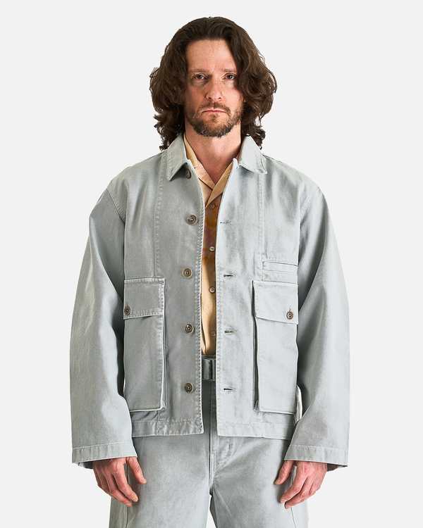 Lemaire Boxy Jacket - Snowy Blue Grey | Garmentory