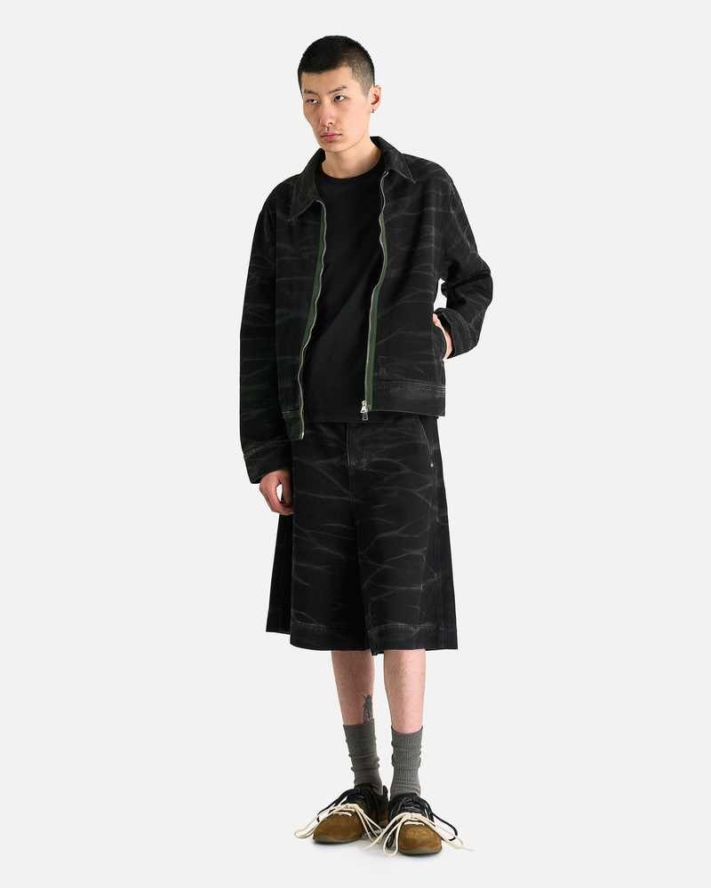 Namacheko Zebra Denim Jacket - Washed Black | Garmentory